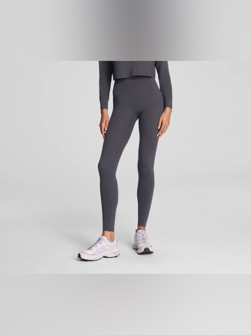 SPANXshape Booty Boost Brushed Full-Length Leggings in Storm size XS
